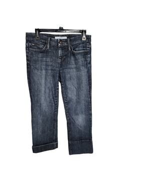Joes Jeans Size 28 Womens Blue Denim Cropped Low Rise Socialite Kicker Meg